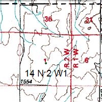 How can I view Section, Township, Range coordinates on a GPS map?