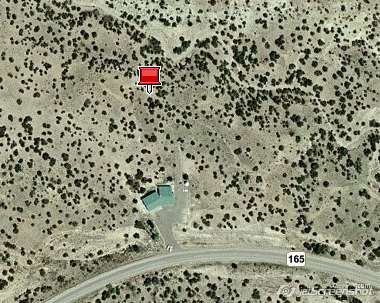 Future site of Placitas Volunteer Library: site location converted from NM NAD83 to WGS84 latitude and longitude using ExpertGPS Pro