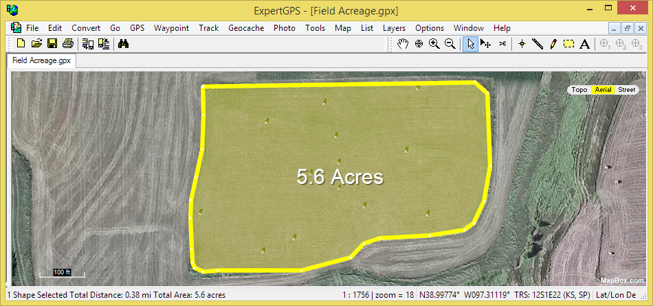 ExpertGPS Calculating Acreage 950 446 