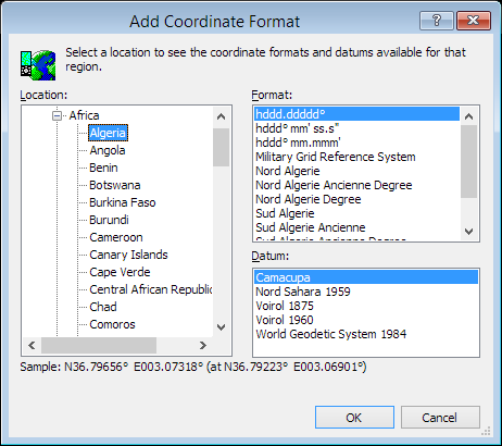 ExpertGPS is a batch coordinate converter for Algerian GPS, GIS, and CAD coordinate formats.