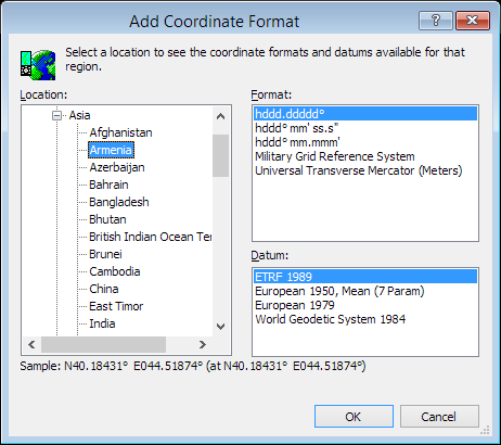 ExpertGPS is a batch coordinate converter for Armenian GPS, GIS, and CAD coordinate formats.