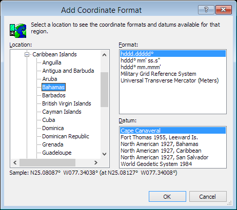 ExpertGPS is a batch coordinate converter for Bahamian GPS, GIS, and CAD coordinate formats.