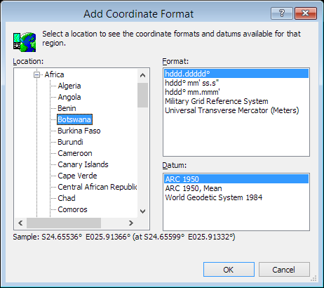 ExpertGPS is a batch coordinate converter for Botswanan GPS, GIS, and CAD coordinate formats.