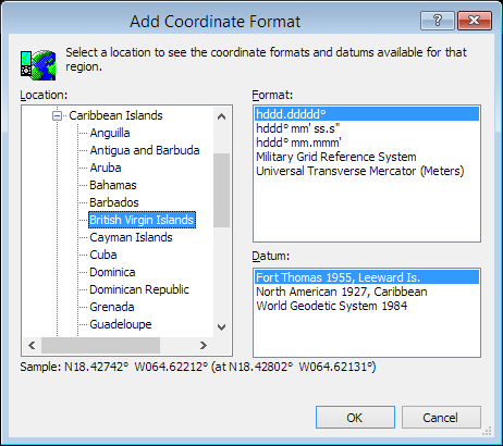 ExpertGPS is a batch coordinate converter for British Virgin Island GPS, GIS, and CAD coordinate formats.