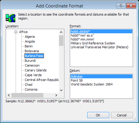 ExpertGPS is a batch coordinate converter for Burkinabè GPS, GIS, and CAD coordinate formats.