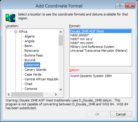 ExpertGPS is a batch coordinate converter for Cameroonian GPS, GIS, and CAD coordinate formats.