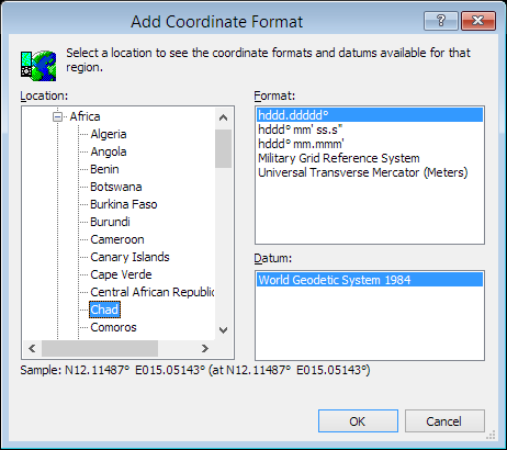 ExpertGPS is a batch coordinate converter for Chadian GPS, GIS, and CAD coordinate formats.