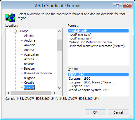 ExpertGPS is a batch coordinate converter for Cypriot GPS, GIS, and CAD coordinate formats.