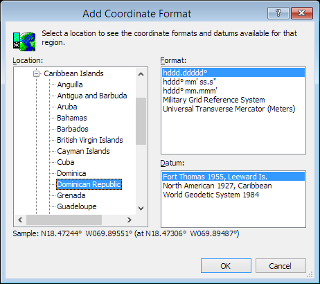 ExpertGPS is a batch coordinate converter for Dominican GPS, GIS, and CAD coordinate formats.