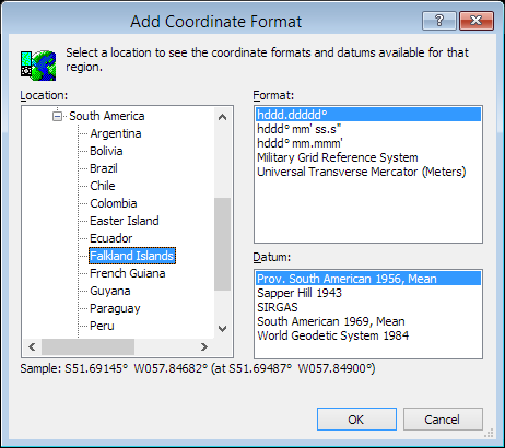 ExpertGPS is a batch coordinate converter for Falkland Island GPS, GIS, and CAD coordinate formats.