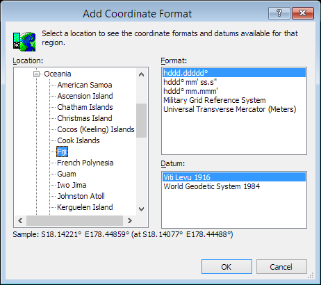ExpertGPS is a batch coordinate converter for Fijian GPS, GIS, and CAD coordinate formats.