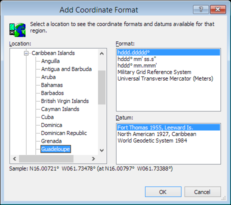 ExpertGPS is a batch coordinate converter for Guadeloupe GPS, GIS, and CAD coordinate formats.