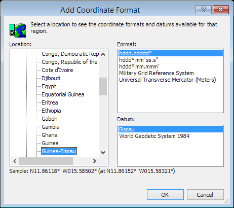 ExpertGPS is a batch coordinate converter for Guinean GPS, GIS, and CAD coordinate formats.