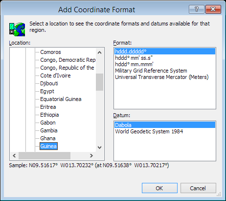 ExpertGPS is a batch coordinate converter for Guinean GPS, GIS, and CAD coordinate formats.