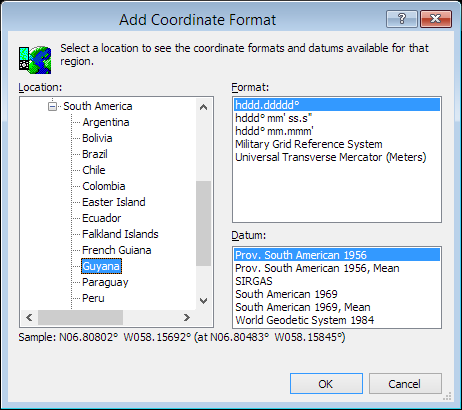 ExpertGPS is a batch coordinate converter for Guyanese GPS, GIS, and CAD coordinate formats.
