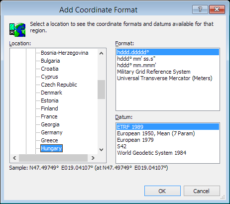 ExpertGPS is a batch coordinate converter for Hungaria GPS, GIS, and CAD coordinate formats.