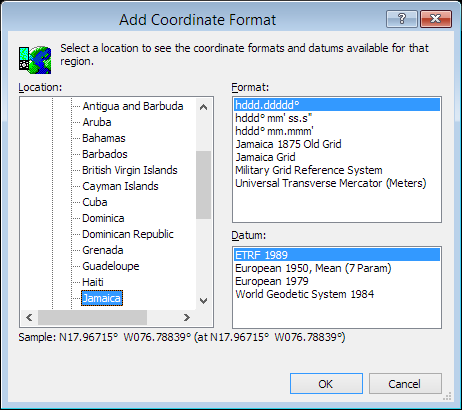 ExpertGPS is a batch coordinate converter for Jamaican GPS, GIS, and CAD coordinate formats.