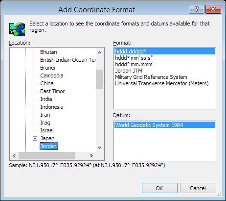 ExpertGPS is a batch coordinate converter for Jordanian GPS, GIS, and CAD coordinate formats.