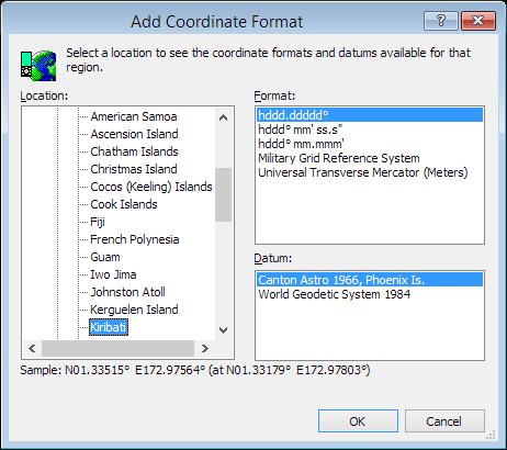 ExpertGPS is a batch coordinate converter for I-Kiribati GPS, GIS, and CAD coordinate formats.