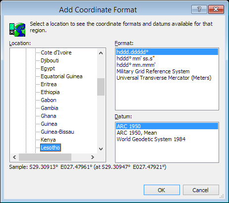 ExpertGPS is a batch coordinate converter for Basotho GPS, GIS, and CAD coordinate formats.