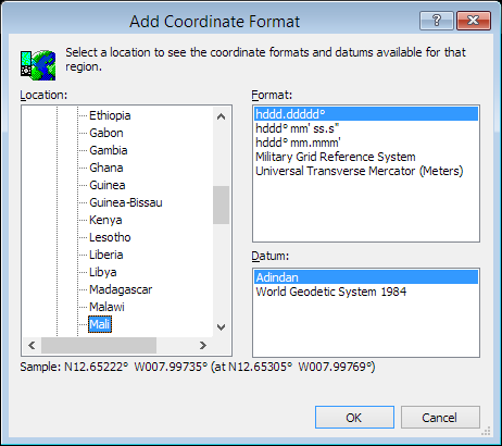 ExpertGPS is a batch coordinate converter for Malian GPS, GIS, and CAD coordinate formats.