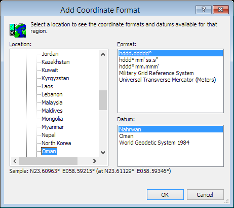 ExpertGPS is a batch coordinate converter for Omani GPS, GIS, and CAD coordinate formats.
