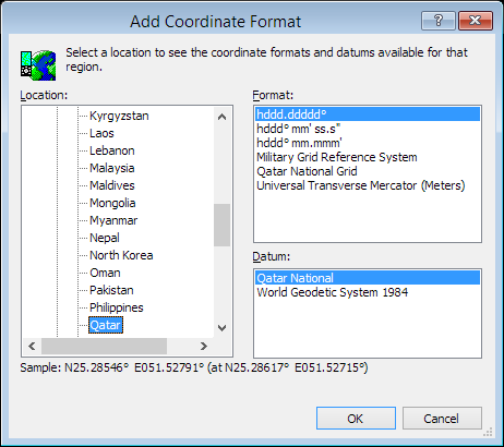 ExpertGPS is a batch coordinate converter for Qatari GPS, GIS, and CAD coordinate formats.
