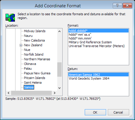 ExpertGPS is a batch coordinate converter for Samoan GPS, GIS, and CAD coordinate formats.