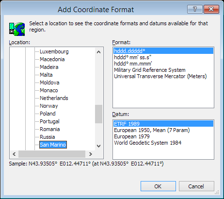 ExpertGPS is a batch coordinate converter for Sammarinese GPS, GIS, and CAD coordinate formats.