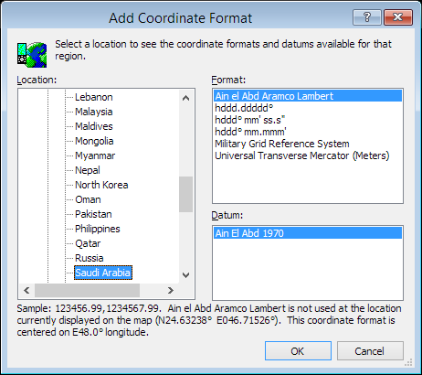 ExpertGPS is a batch coordinate converter for Saud GPS, GIS, and CAD coordinate formats.
