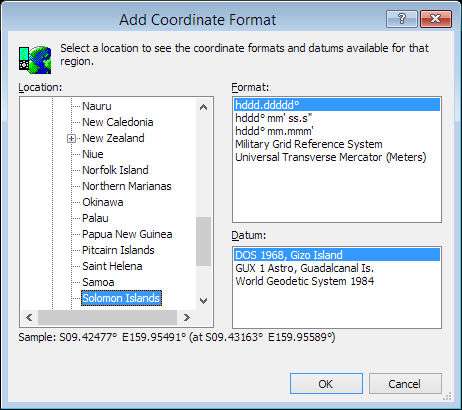 ExpertGPS is a batch coordinate converter for Solomon Island GPS, GIS, and CAD coordinate formats.