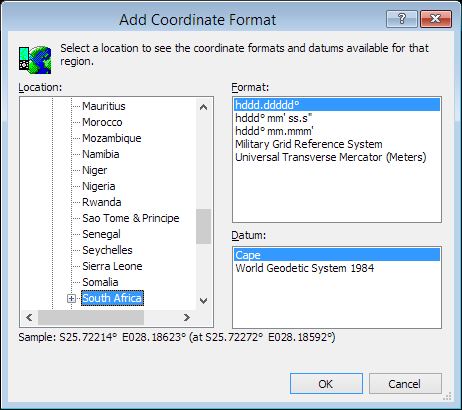 ExpertGPS is a batch coordinate converter for South African GPS, GIS, and CAD coordinate formats.