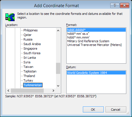 ExpertGPS is a batch coordinate converter for Turkmen GPS, GIS, and CAD coordinate formats.