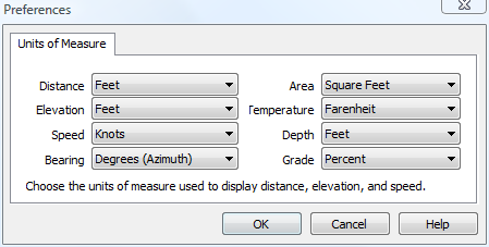 Convert GPS area between acres, square feet, square meters, hectares with ExpertGPS