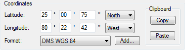 Entering DMS coordinates in ExpertGPS