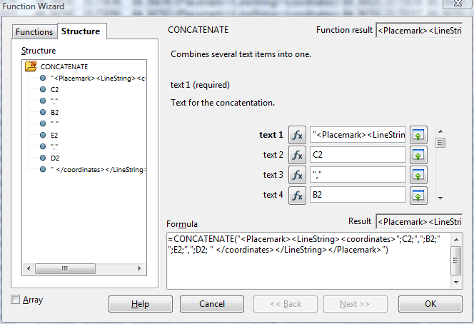 converting kml to csv data