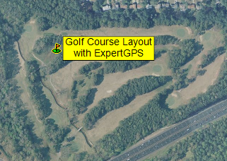 Combine golf course layouts, engineering drawings, and GPS data using ExpertGPS mapping software