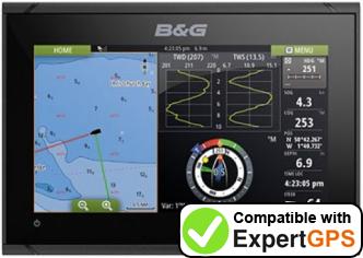 Download your B&G Vulcan 7 FS waypoints and tracklogs and create maps with ExpertGPS