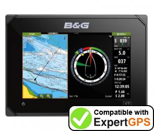 Download your B&G Vulcan 7 waypoints and tracklogs and create maps with ExpertGPS