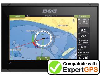 Download your B&G Vulcan 9 waypoints and tracklogs and create maps with ExpertGPS