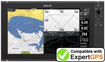 Download your B&G Zeus3 16 waypoints and tracklogs and create maps with ExpertGPS