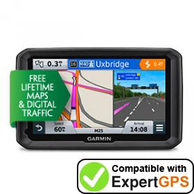 Download your Garmin dēzl 570LMT-D waypoints and tracklogs and create maps with ExpertGPS