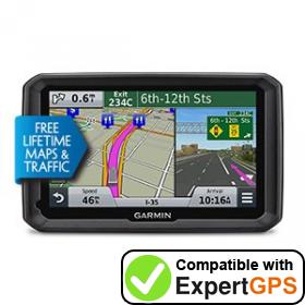 Download your Garmin dēzl 570LMT waypoints and tracklogs and create maps with ExpertGPS