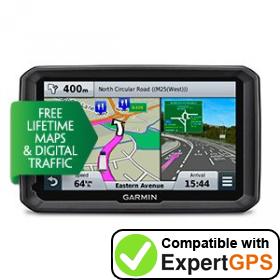 Download your Garmin dēzl 770LMT-D waypoints and tracklogs and create maps with ExpertGPS