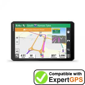Download your Garmin dēzl OTR800 waypoints and tracklogs and create maps with ExpertGPS