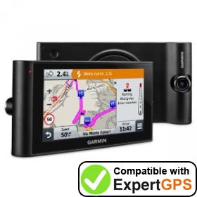 Download your Garmin dēzlCam LMT-D waypoints and tracklogs and create maps with ExpertGPS