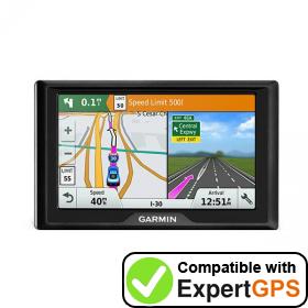 Download your Garmin Drive 5 waypoints and tracklogs and create maps with ExpertGPS
