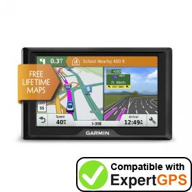 Download your Garmin Drive 51 EX waypoints and tracklogs and create maps with ExpertGPS