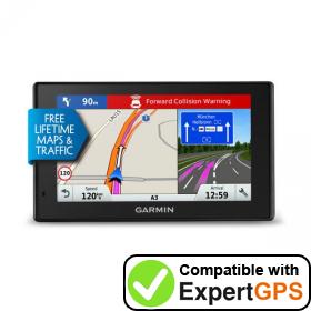 Download your Garmin DriveAssist 50LMT-D waypoints and tracklogs and create maps with ExpertGPS