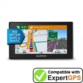 Download your Garmin DriveSmart 5 LMT waypoints and tracklogs and create maps with ExpertGPS